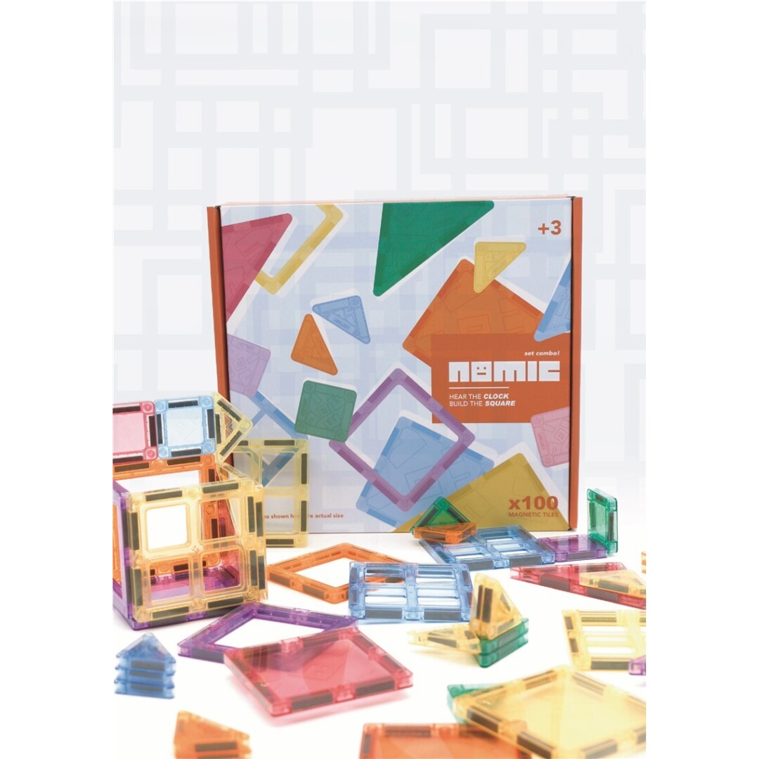 Nomic Clock 100 Piezas – Juego Magnético de Construcción