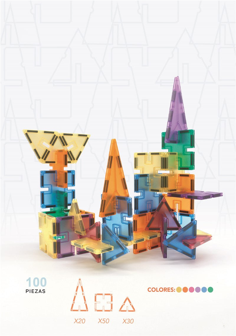 Nomic Clack + 100 Piezas – Juego Magnético de Construcción Creativa
