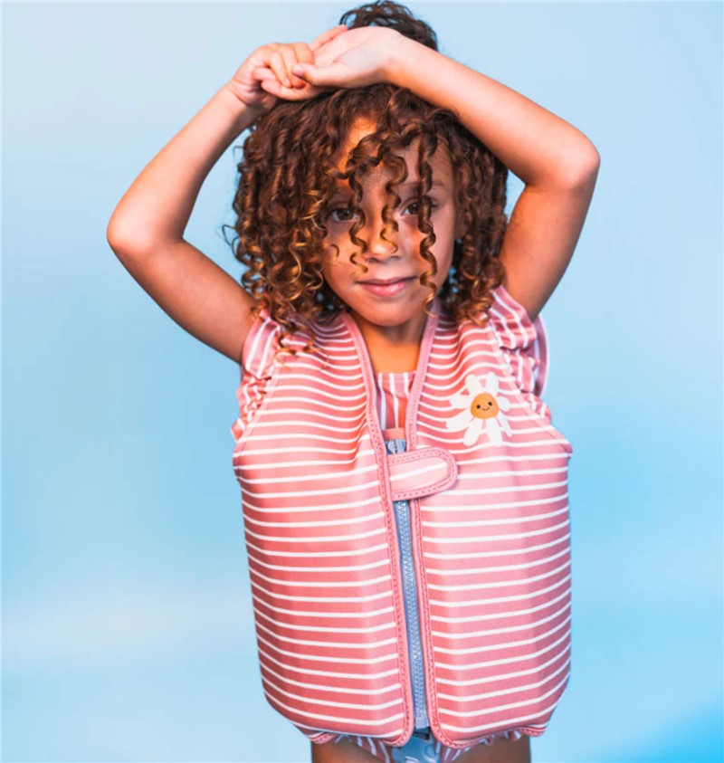 Chaleco Salvavidas Infantil Flores Rosa 2–3 Años – Swim Essentials