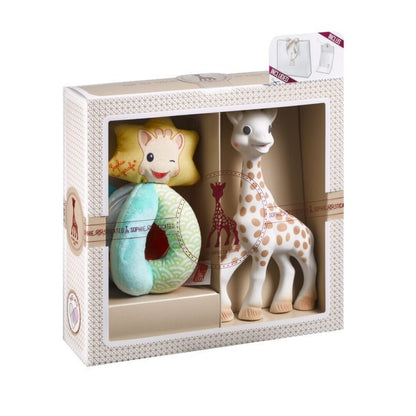 Mi primer set Sophie la girafe + sonajero Sense & Soft – Set regalo para bebé – Kulturdenda