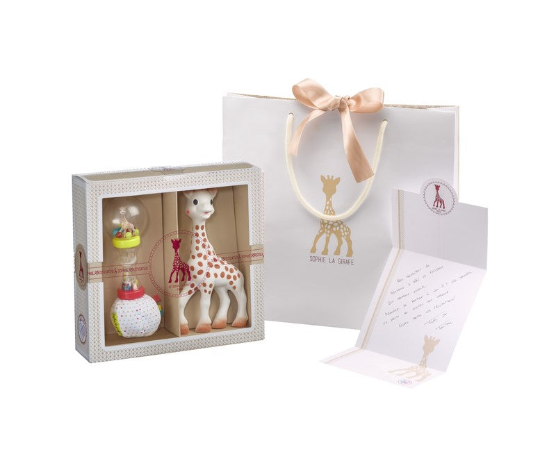 Mi primer set Sophie la girafe + sonajero Maracas – Set regalo para bebé – Kulturdenda