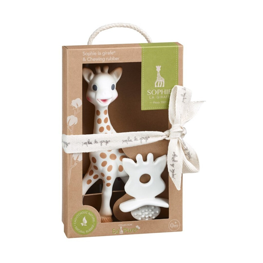 Sophie la girafe + chupete So'Pure – Set para bebé – Kulturdenda