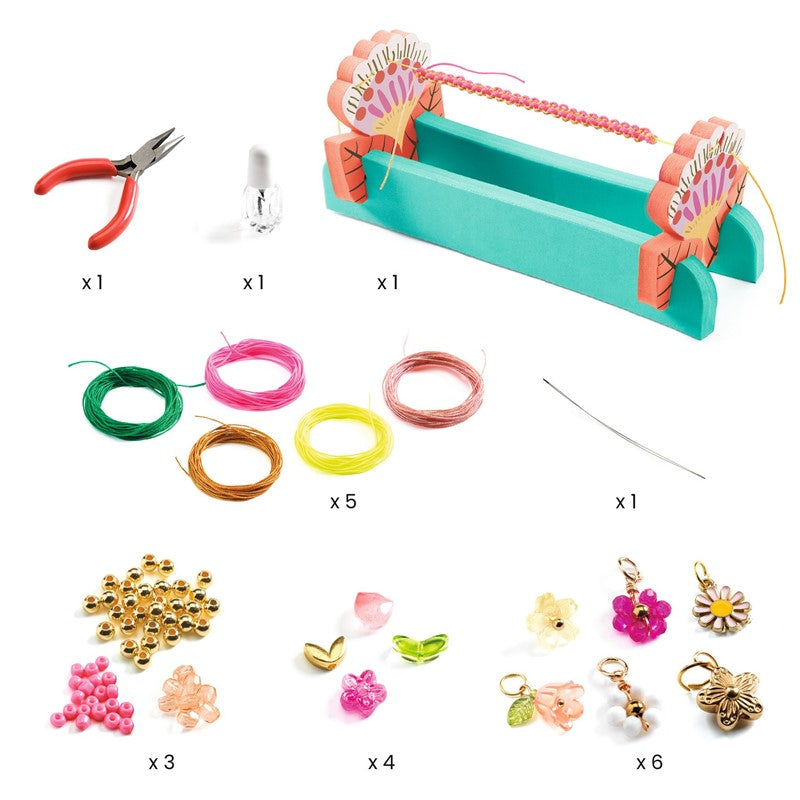 Pulseras de macramé rosas – Kit de manualidades infantil – Kulturdenda