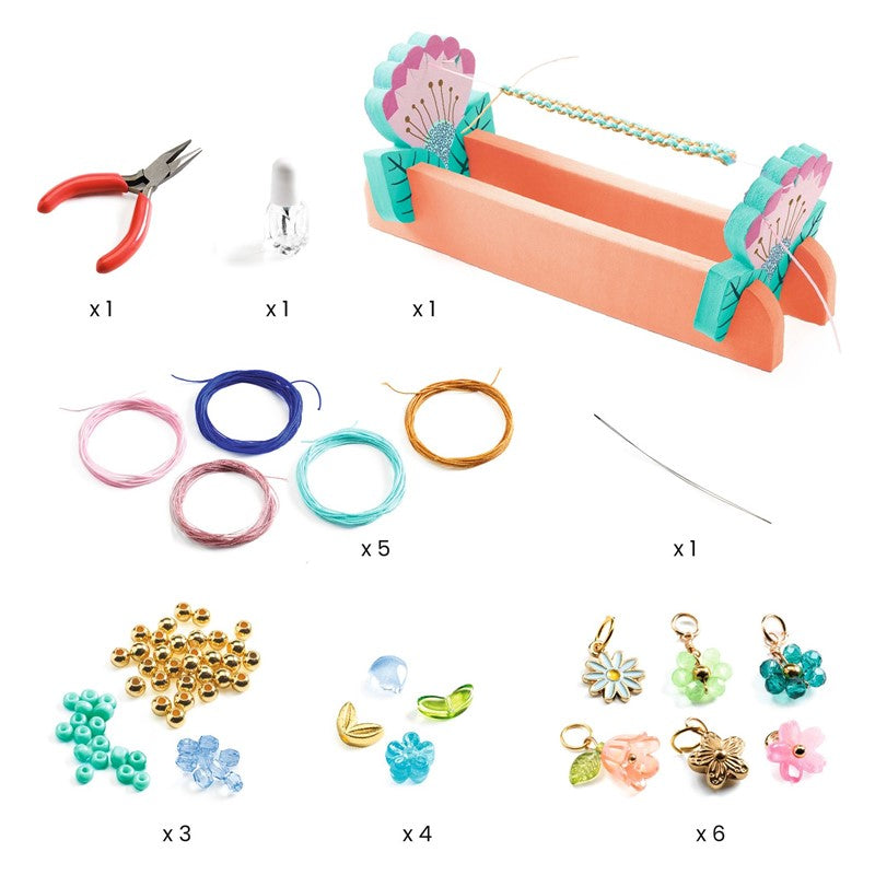 Pulseras de macramé azules – Kit de manualidades infantil – Kulturdenda