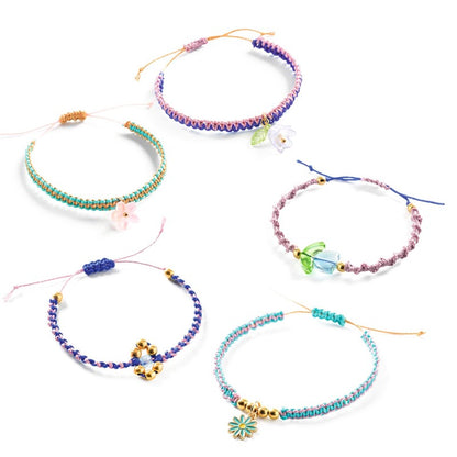 Pulseras de macramé azules – Kit de manualidades infantil – Kulturdenda