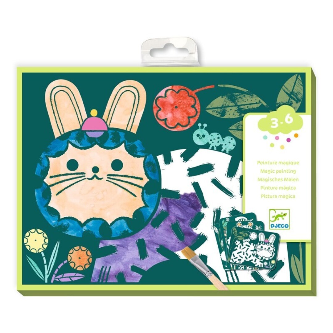 Pintura mágica para revelar Animales disfrazados – Actividad creativa infantil – Kulturdenda