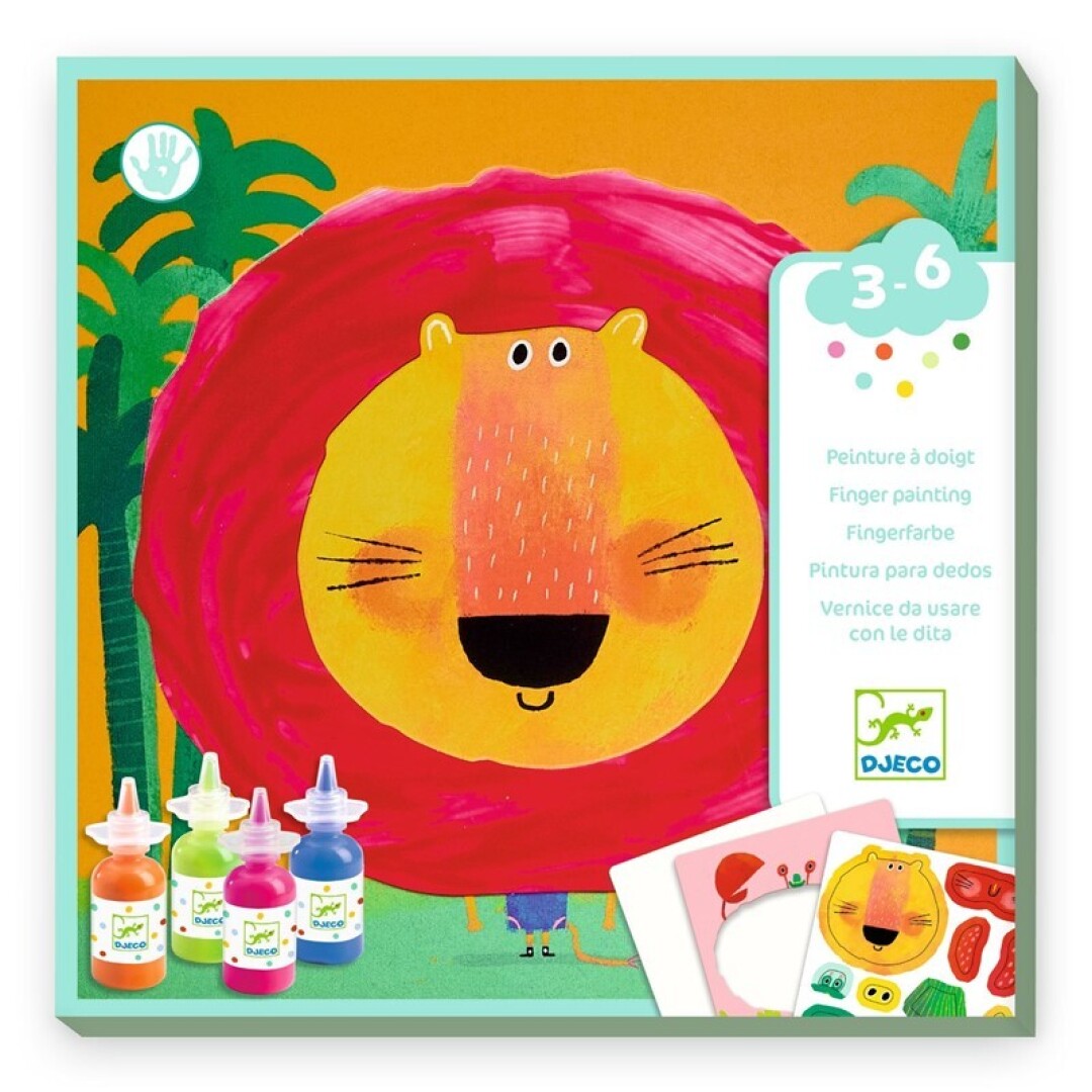Pintura de dedos Animales locos – Kit de pintura infantil – Kulturdenda