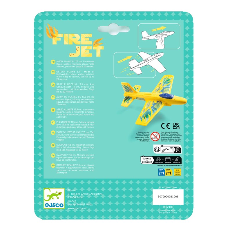 Juego de Habilidad Jet Fire – Avión Planeador de Lanzamiento