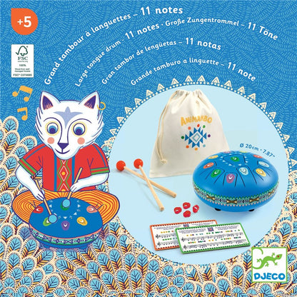 Animambo Gran tambor de lengüetas 11 notas FSC – Instrumento musical – Kulturdenda