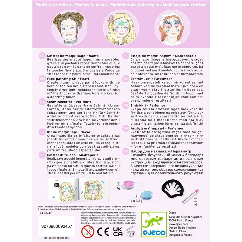 Kit de Maquillaje Infantil Nácar – Maquillaje Creativo con Efectos Brillantes