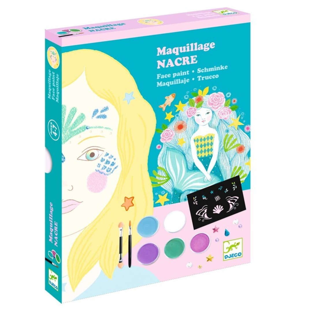 Kit de Maquillaje Infantil Nácar – Maquillaje Creativo con Efectos Brillantes