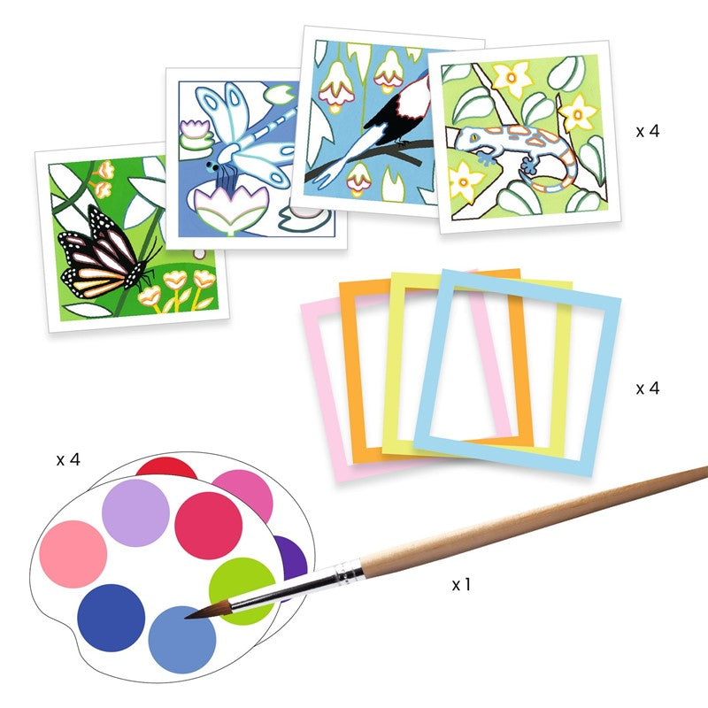Tarjetas para pintar Indonesia – Actividad creativa infantil – Kulturdenda