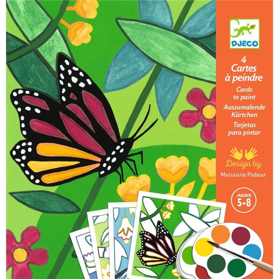Tarjetas para pintar Indonesia – Actividad creativa infantil – Kulturdenda