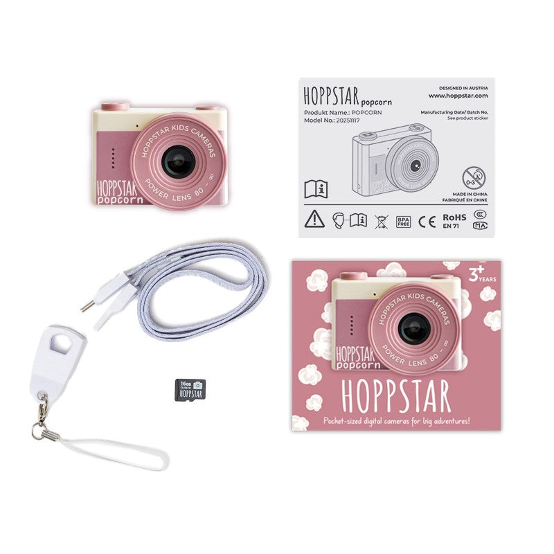 Cámara digital Popcorn Dusk Hoppstar – Cámara de fotos infantil – Kulturdenda