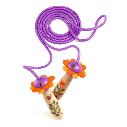 Juego de Habilidad Florita FSC – Saltador de Cuerda de Madera