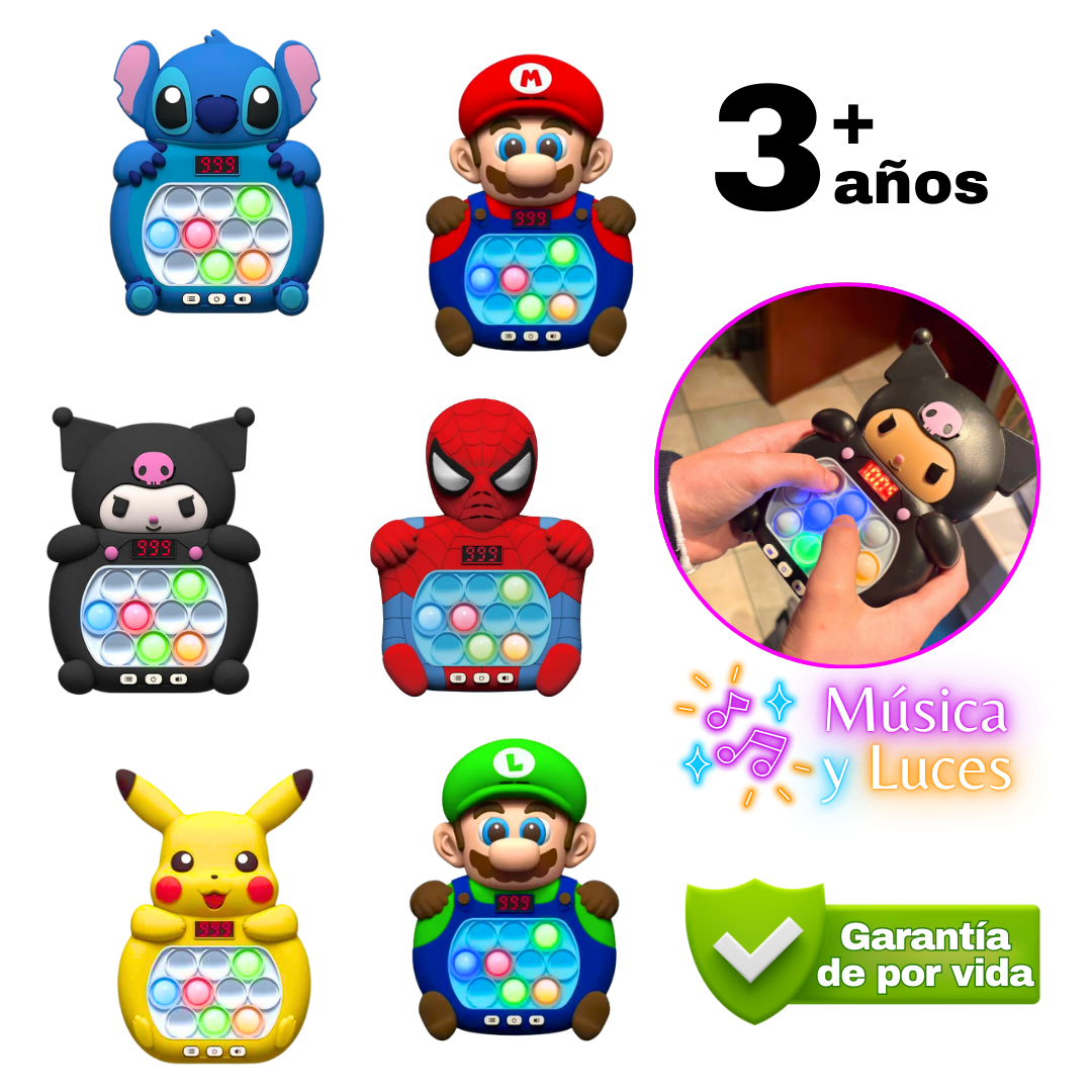 PACK | 3 en Raya + Speed Push Pop it