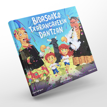 Pack Camiseta + Libro "Bidasoako Txarangarekin Dantzan"