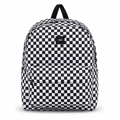 Pack Vuelta al Cole - Mochila Vans Old Skool Cuadros blanco y negro + material escolar