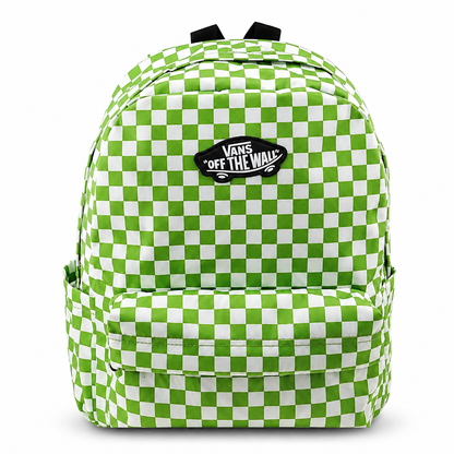 Pack Vuelta al Cole - Mochila Vans Realm Cuadros verdes + material escolar