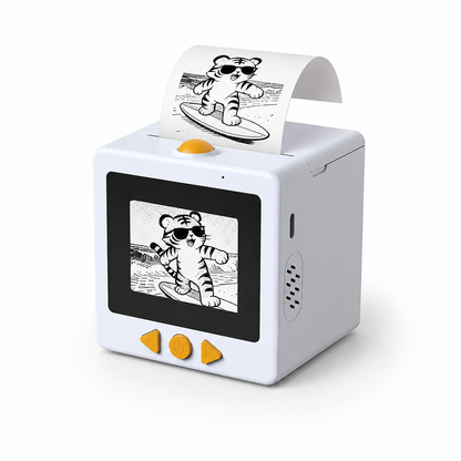Mini Impresora Inteligente Infantil con IA y Pantalla HD 2,4” | Imprime Dibujos y Pegatinas Educativas