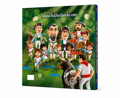 Libro | ilustrado “Fiestas de san fermín en pamplona” – Gigantes y Cabezudos de Pamplona (Castellano)