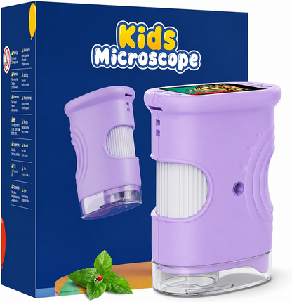 Microscopio Digital Infantil con Pantalla — Explora el Mundo en Detalle
