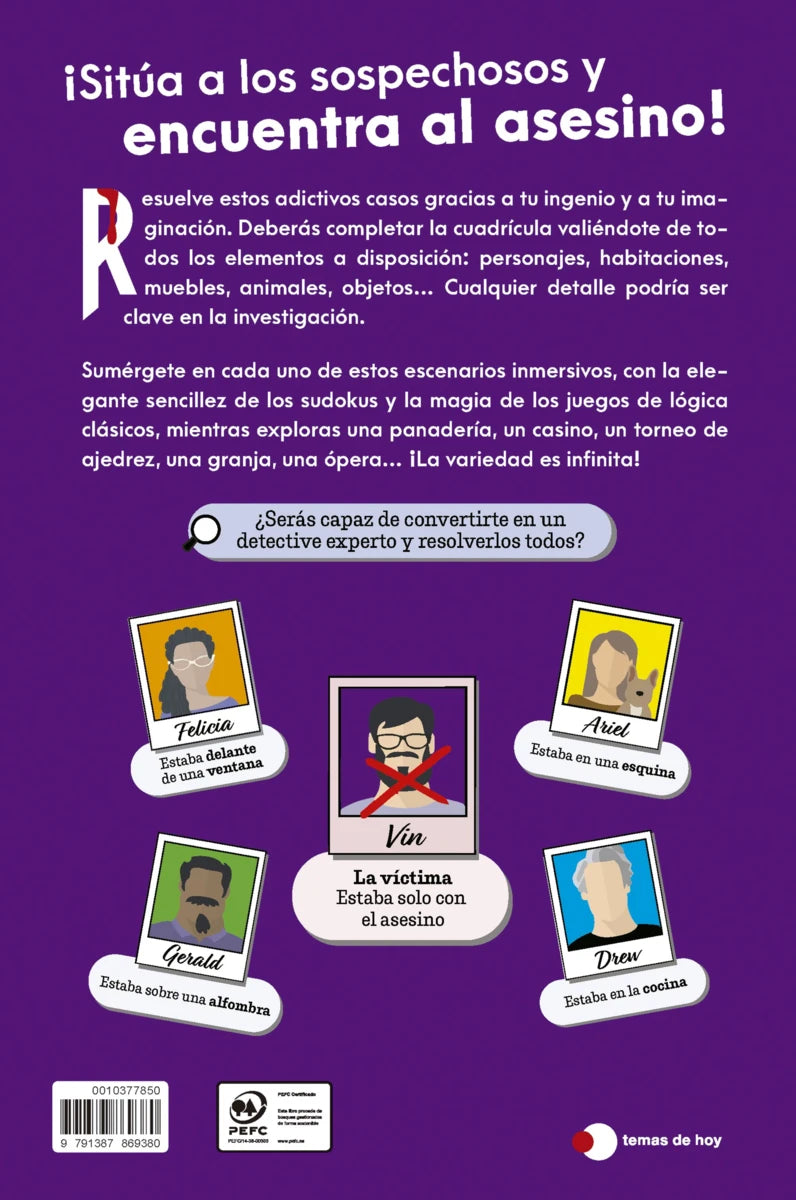 Libro - Murdoku: 80 acertijos de lógica y asesinatos