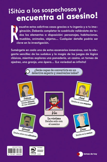 Libro - Murdoku: 80 acertijos de lógica y asesinatos