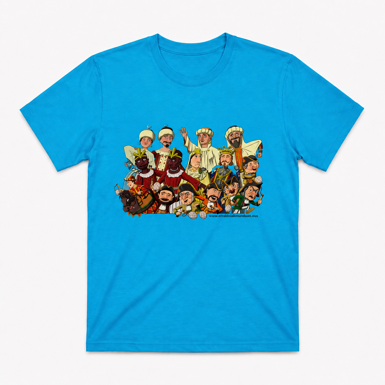 Camiseta infantil “Iruñako buruhandi eta erraldoiak” – Gigantes de Pamplona
