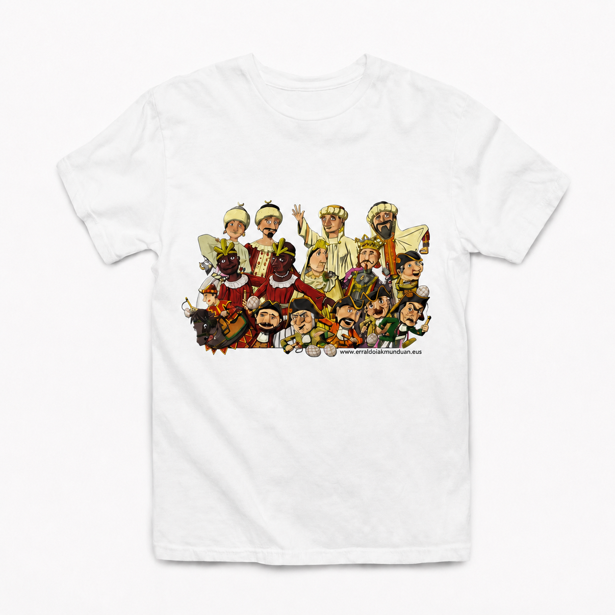Pack Iruñeko Jaiak – Camiseta + Maskuria + Libro "Iruñeko Sanfermin Jaiak" (Euskera)