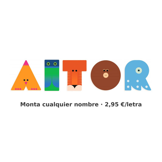 Letras de Madera Decorativas Infantiles Graphic – Abecedario A–Z
