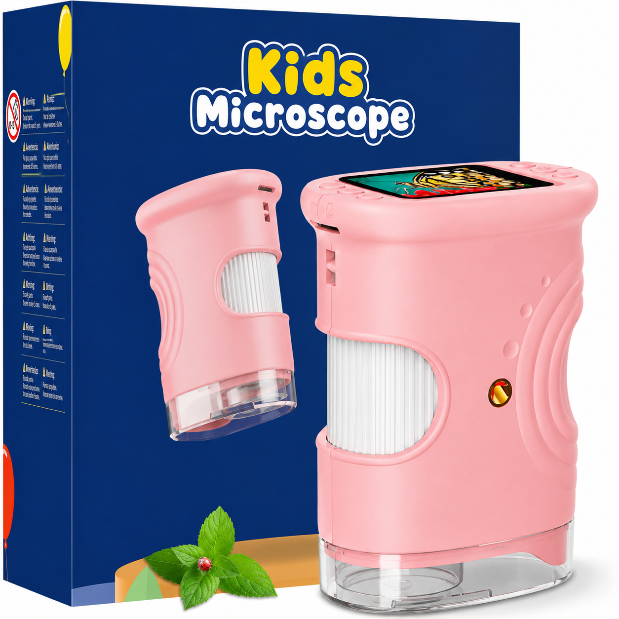 Microscopio Digital Infantil con Pantalla — Explora el Mundo en Detalle