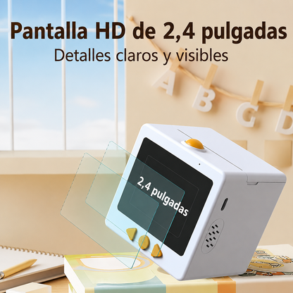 Mini Impresora Inteligente Infantil con IA y Pantalla HD 2,4” | Imprime Dibujos y Pegatinas Educativas